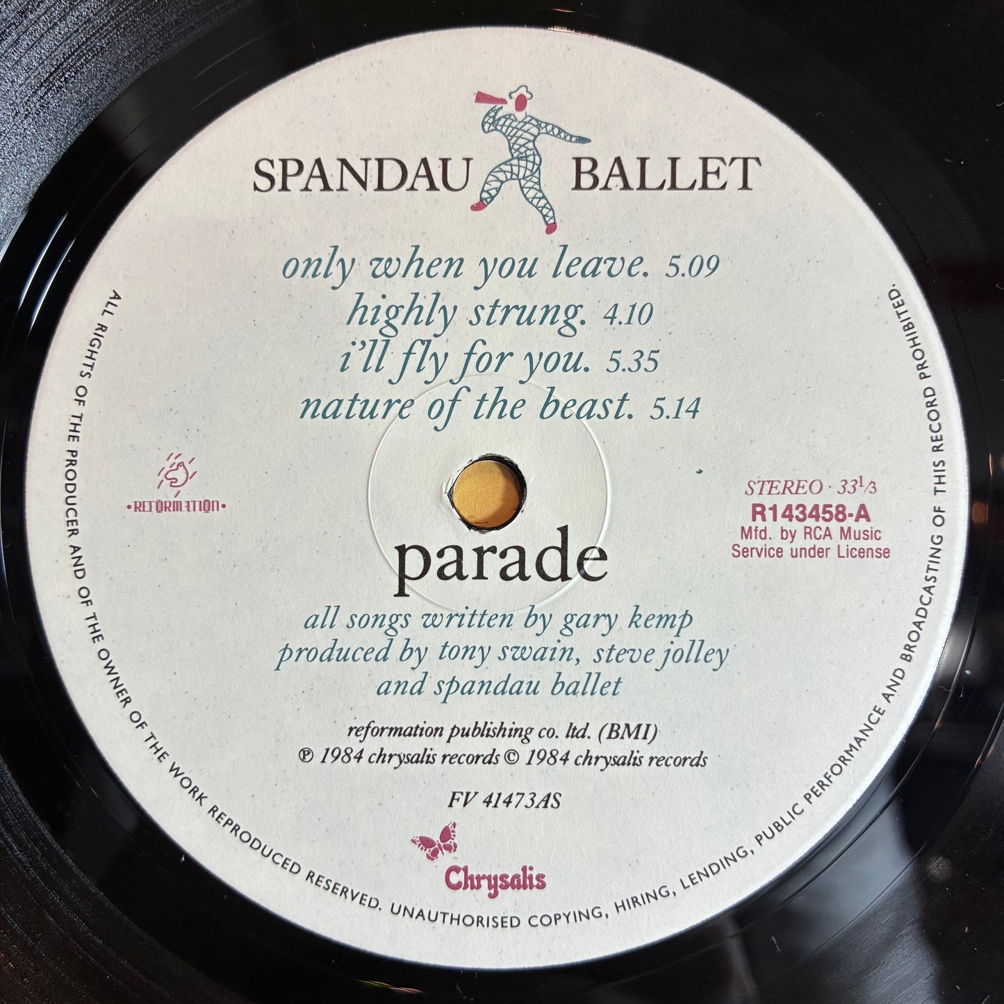 Parade (VINYL) | Near Mint (NM or M-) Excellent+ (EX+) - NEW WAVE / USED *NEAR MINT*
