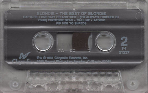 The Best Of Blondie (CASSETTE) | Very Good Plus (VG+) Near Mint (NM)