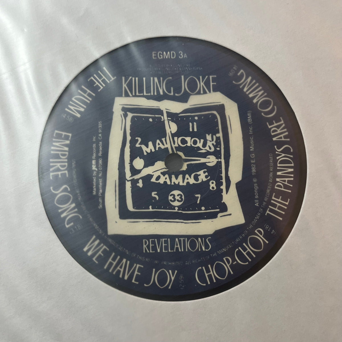 Killing Joke - Revelations (VINYL LP) | USED Very Good Plus (VG+) Very Good Plus Plus (VG++) - NEW WAVE / USED *VERY GOOD+*