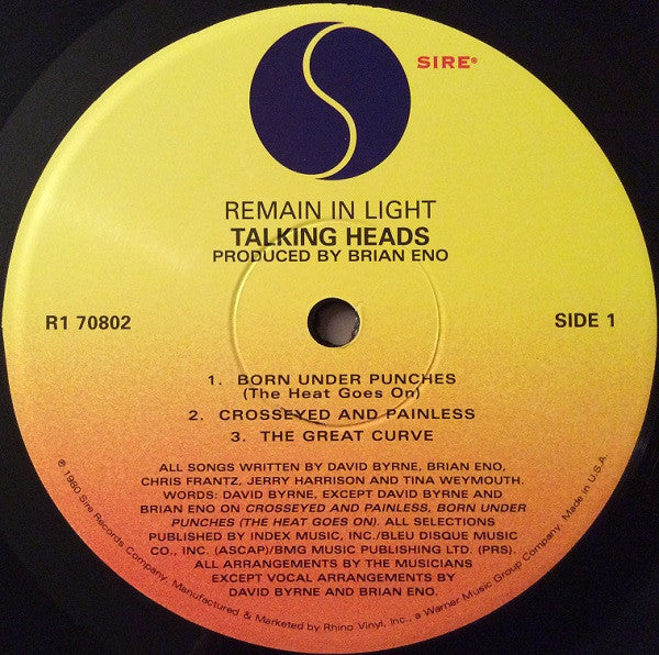 Remain In Light | Mint (M) Mint (M) - NEW WAVE *SEALED*