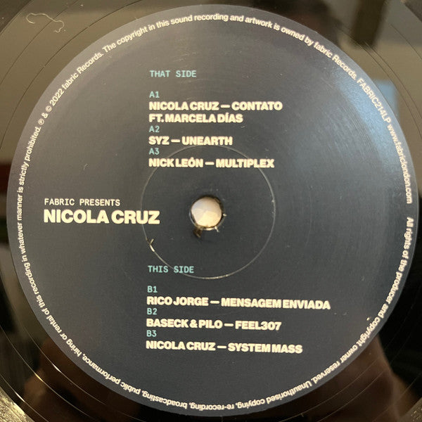 Fabric Presents Nicola Cruz | Mint (M) Mint (M) - DEEP HOUSE *SEALED*