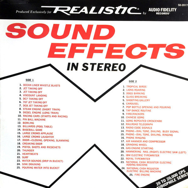 Sound Effects In Stereo | Excellent (EX) Excellent (EX)