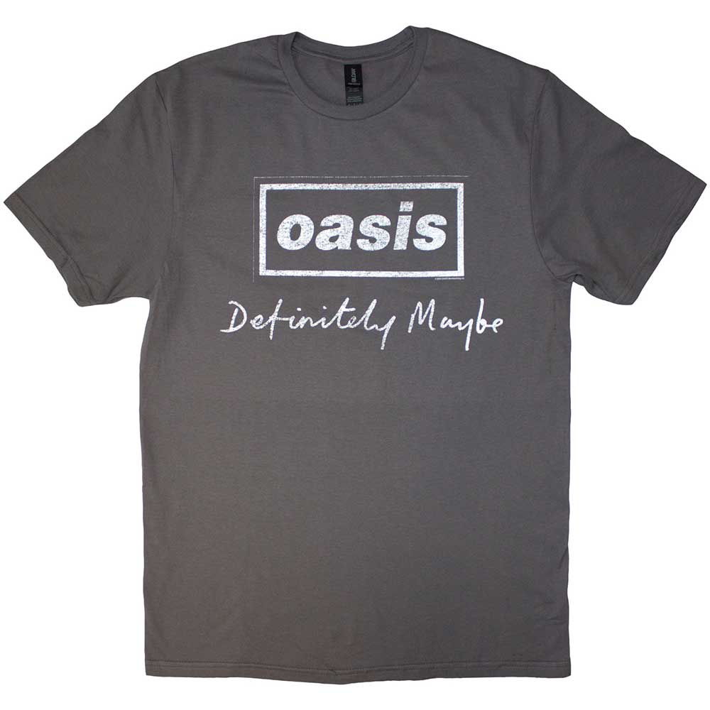 Definitely Maybe Distressed Text Logo | Men's | Grey