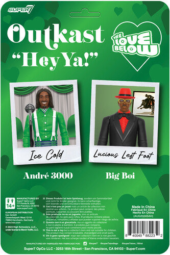 Super7 - OutKast - ReAction Figures Wv4 - Hey Ya! 2-Pack (Action Figure, Collectible) |