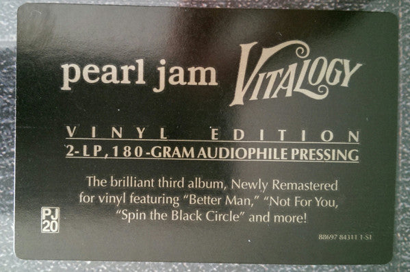 Pearl Jam Vitalogy Epic, Legacy 2xLP, Album, RE, RM, 180 Mint (M) Mint (M)