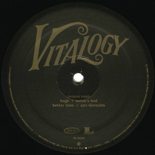 Pearl Jam Vitalogy Epic, Legacy 2xLP, Album, RE, RM, 180 Mint (M) Mint (M)