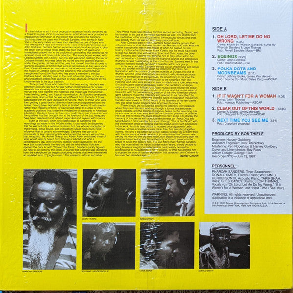 Oh Lord, Let Me Do No Wrong | Mint (M) Mint (M) - JAZZ *SEALED*