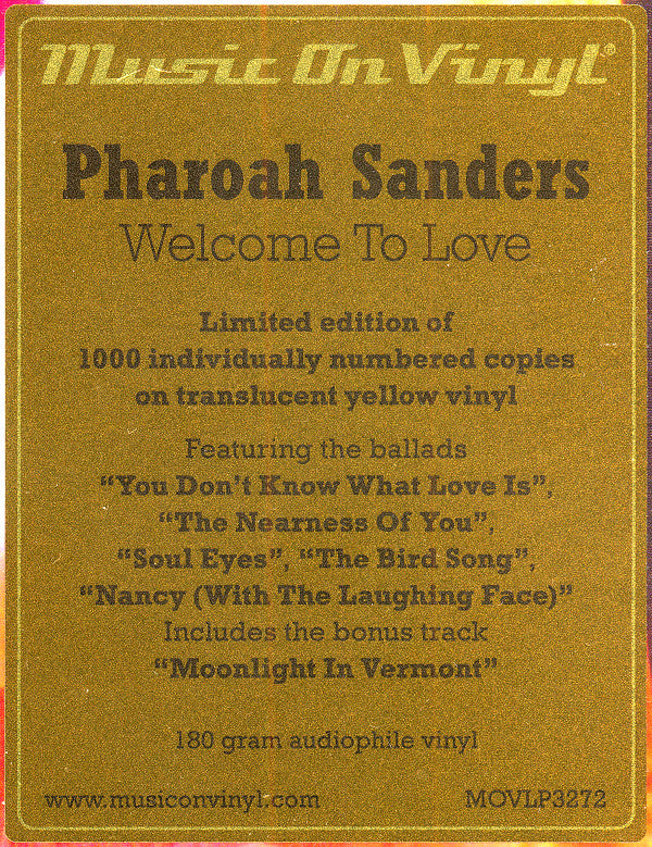 Welcome To Love | Mint (M) Mint (M) - JAZZ *COLOR*