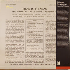 Phineas Newborn Jr. Here Is Phineas (The Piano Artistry Of Phineas Newborn Jr.) Atlantic, Atlantic LP, Album, Mono, Club, Ltd, RE Mint (M) Mint (M)
