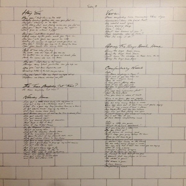 The Wall (VINYL) | Mint (M) Mint (M)