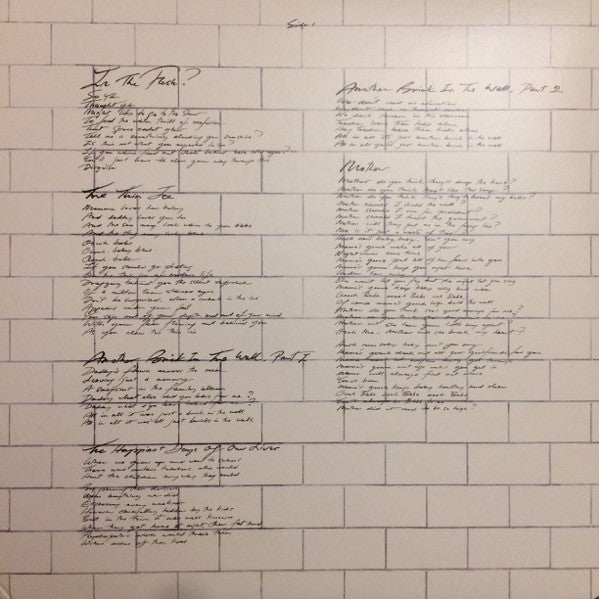 The Wall (VINYL) | Mint (M) Mint (M)