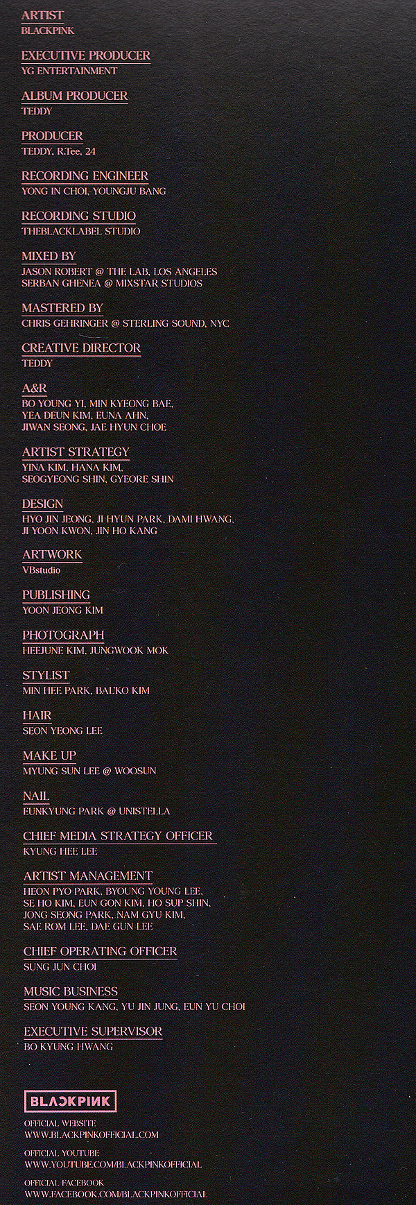 The Album (PINK) | Mint (M) Mint (M) - POP/K-POP *NEW/COLOR*