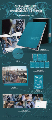 Alpha Drive One - (PRESALE 10/2/26) Alpha Drive One 2nd Mini Album 'Unbreakable Beast' - Cementic Nest (STICKER CD) | NEW - POP/K-POP *NEW*