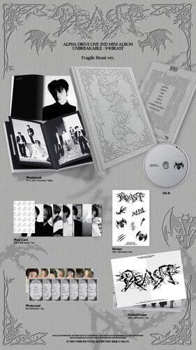 Alpha Drive One - (PRESALE 10/2/26) Alpha Drive One 2nd Mini Album 'Unbreakable Beast' - Fragile Beast (STICKER CD) | NEW - POP/K-POP *NEW*