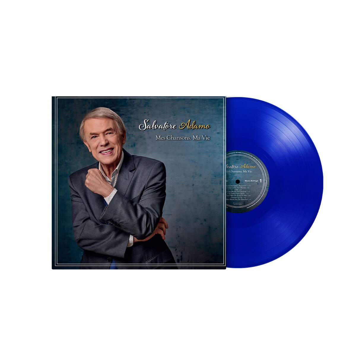 Salvatore Adamo - (PRESALE 7/10/26) Mes Chansons Ma Vie (180G GATEFOLD LMTD CLEAR BLUE VINYL) | Mint (M) Mint (M) - POP *NEW/COLOR*