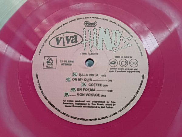 Viva Hinds (PINK IN TRANSPARENT VINYL) | Mint (M) Mint (M) - POP *NEW/COLOR*