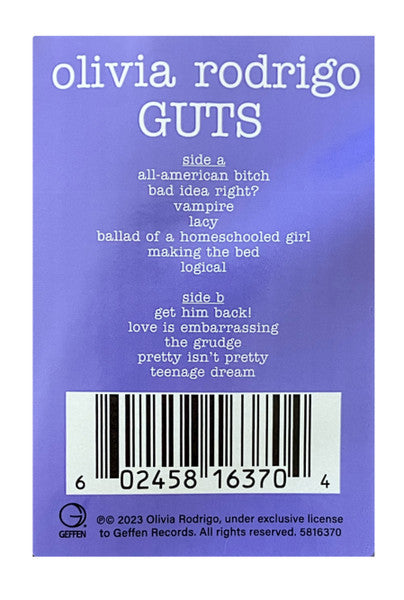 Guts (PICTURE DISC) | Mint (M) Mint (M) - POP *NEW/PICTURE DISC*