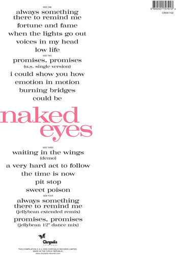 (PRE-ORDER 10/10/25) Naked Eyes - 2025 Remaster (2xBLUE VINYL) | Mint (M) Mint (M) - POP *NEW*