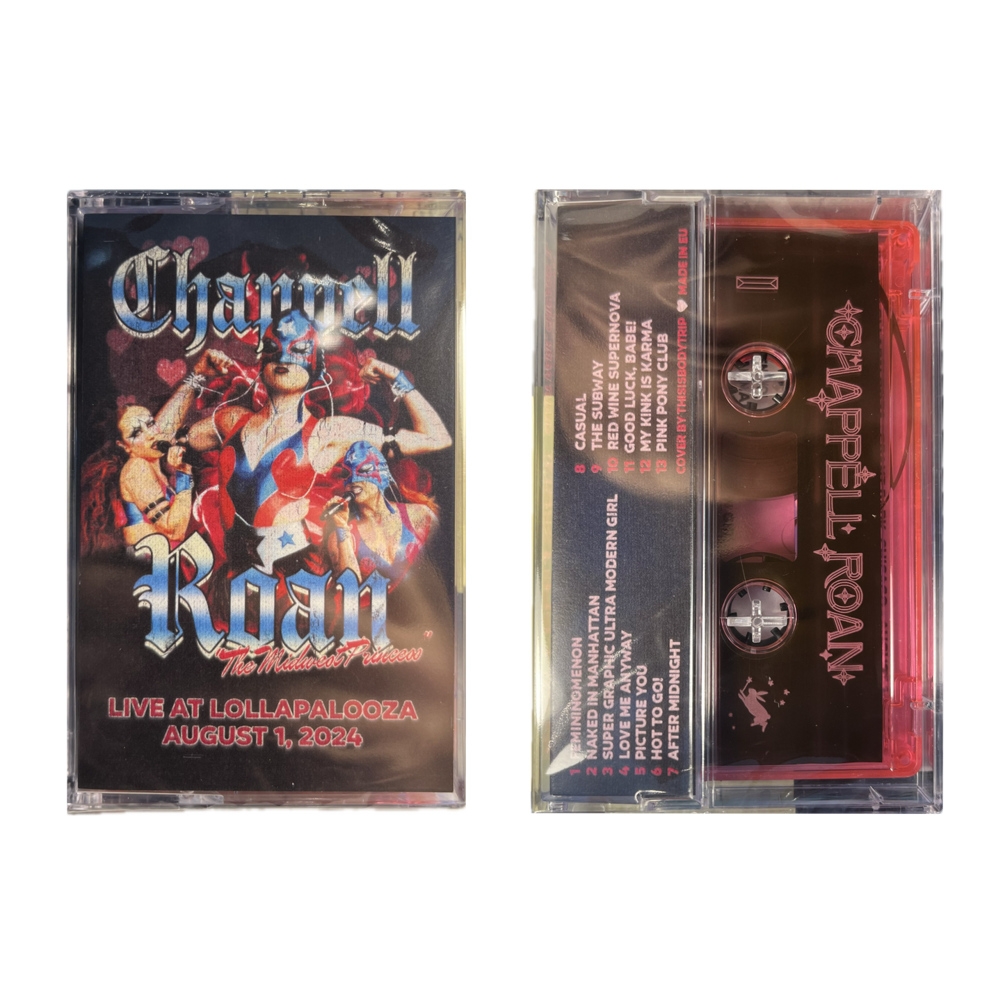 Live At Lollapalooza Aug 1 2024 (CLEAR PINK CASSETTE) | Mint (M) Mint (M) - POP *SEALED/COLOR*