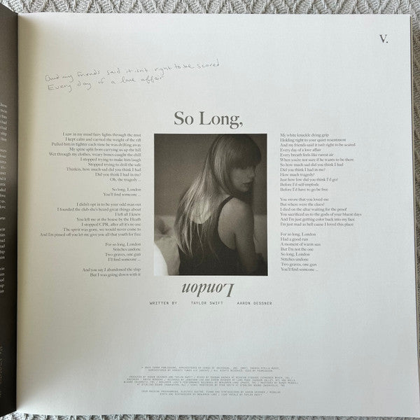 The Tortured Poets Department (GHOSTED WHITE VINYL) | Mint (M) Mint (M) - POP *SEALED/COLOR*