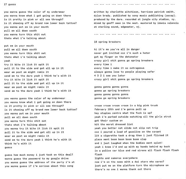 Brat And It's The Same But There's Three More Songs So It's Not (CD) | Mint (M) Mint (M)