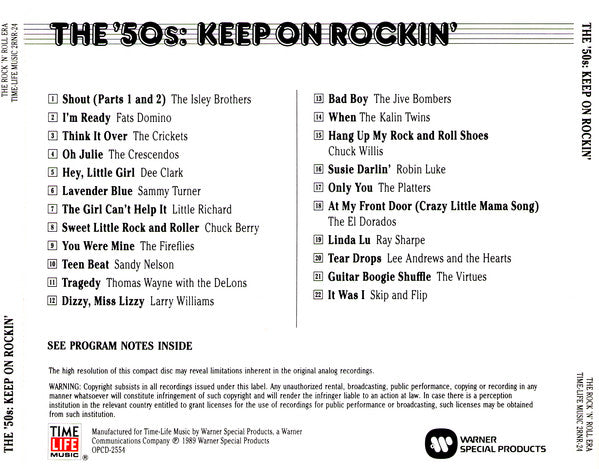 The '50s: Keep On Rockin' *CD* | Mint (M) Mint (M)