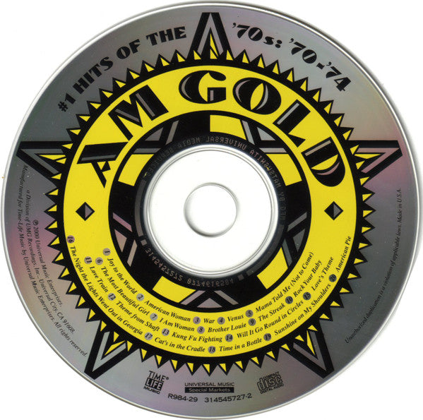 AM Gold - #1 Hits Of The '70s: '70-'74 *CD* | Mint (M) Mint (M)
