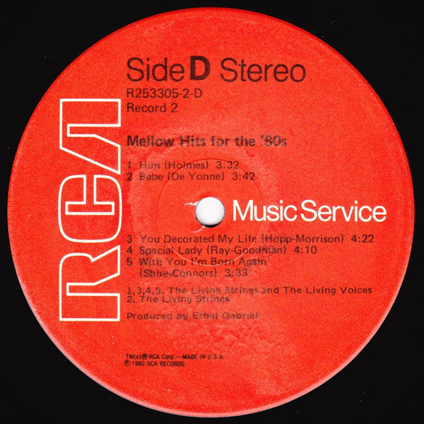 Mellow Hits For The '80s *SEALED* | Mint (M) Mint (M)