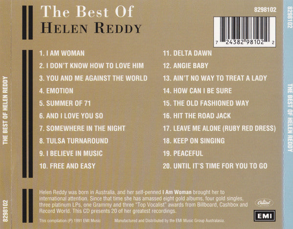 The Best Of Helen Reddy *CD* | Mint (M) Mint (M)