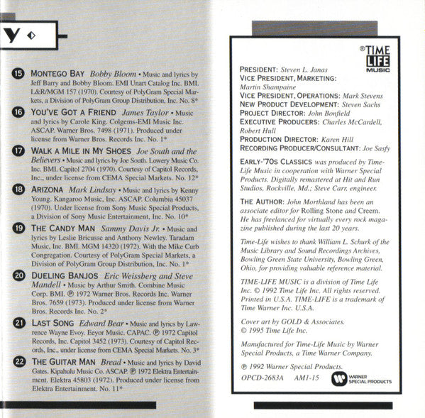 AM Gold - Early-'70s Classics *CD* | Mint (M) Mint (M)