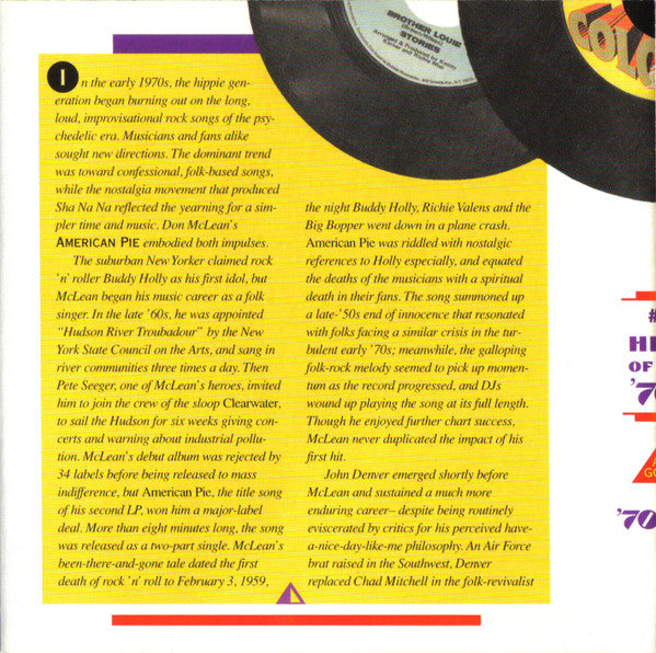 AM Gold - #1 Hits Of The '70s: '70-'74 *CD* | Mint (M) Mint (M)