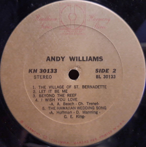 Andy Williams | Mint (M) Mint (M)