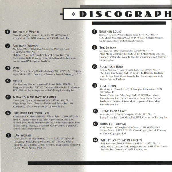 AM Gold - #1 Hits Of The '70s: '70-'74 *CD* | Mint (M) Mint (M)