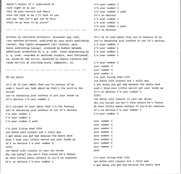 Brat And It's The Same But There's Three More Songs So It's Not (CD) | Mint (M) Mint (M)