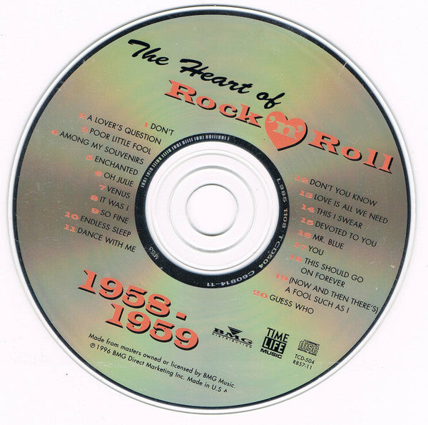 The Heart Of Rock 'N' Roll - 1958-1959 *CD* | Mint (M) Mint (M)
