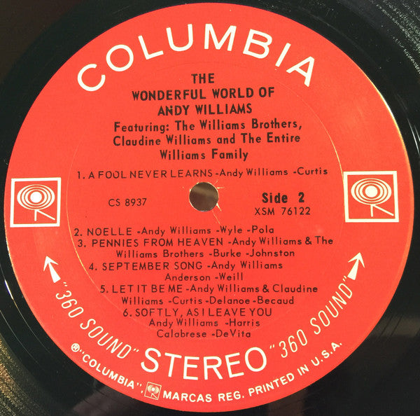 The Wonderful World Of Andy Williams | Mint (M) Near Mint (NM)