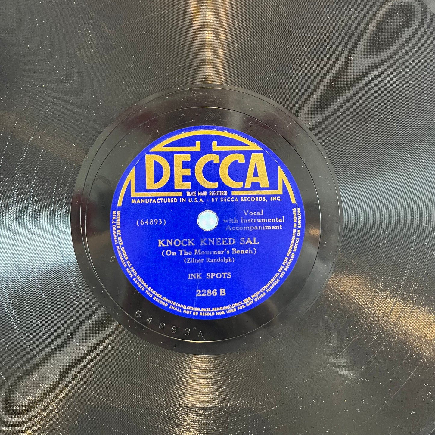 If I Didn't Care / Knock Kneed Sal (On The Mourner's Bench) | Excellent (EX) Generic