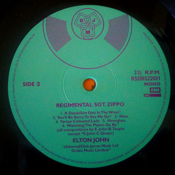 Regimental Sgt. Zippo (VINYL) | Excellent+ (EX+) Near Mint (NM or M-) - POP / USED *EXCELLENT+*