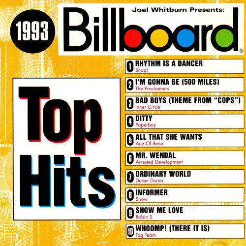 Billboard Top Hits - 1993 (CD) | Excellent+ (EX+) Near Mint (NM or M-) - POP / USED *EXCELLENT+*