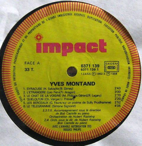 Yves Montand *FRANCE* | Excellent (EX) Near Mint (NM) - WORLD / USED *EXCELLENT+*