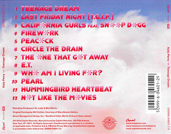 Teenage Dream (CD) | Excellent+ (EX+) Near Mint- (NM-) - POP / USED *EXCELLENT+*
