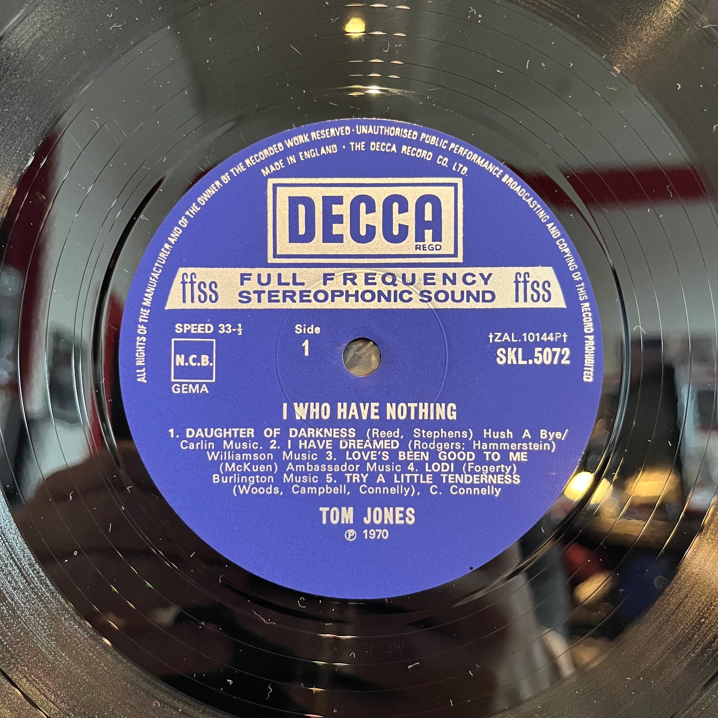 I Who Have Nothing *UK* | Excellent (EX) Excellent (EX)