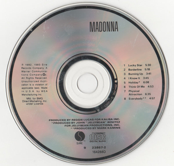 Madonna (CD) | Excellent+ (EX+) Excellent+ (EX+) - POP / USED *EXCELLENT+*