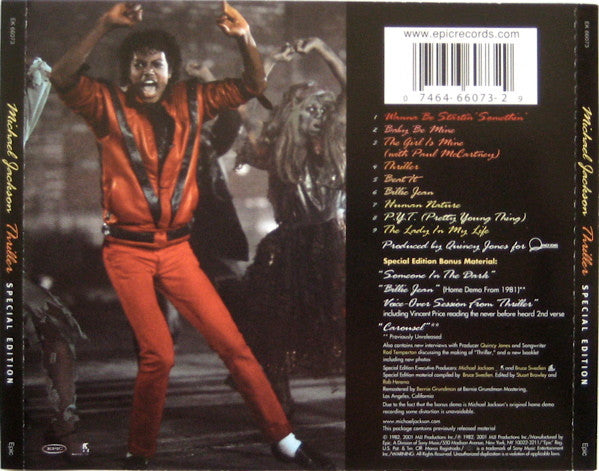 Thriller (CD) | Excellent+ (EX+) Excellent+ (EX+) - POP / USED *EXCELLENT+*