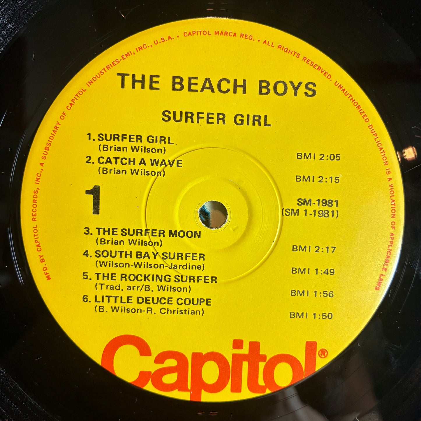 Surfer Girl (VINYL) | Excellent+ (EX+) Excellent (EX) - POP / USED *EXCELLENT+*