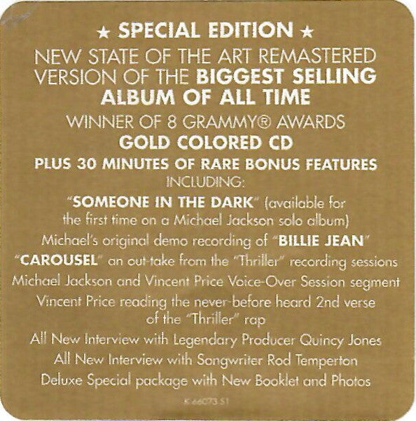 Thriller (CD) | Excellent+ (EX+) Excellent+ (EX+) - POP / USED *EXCELLENT+*