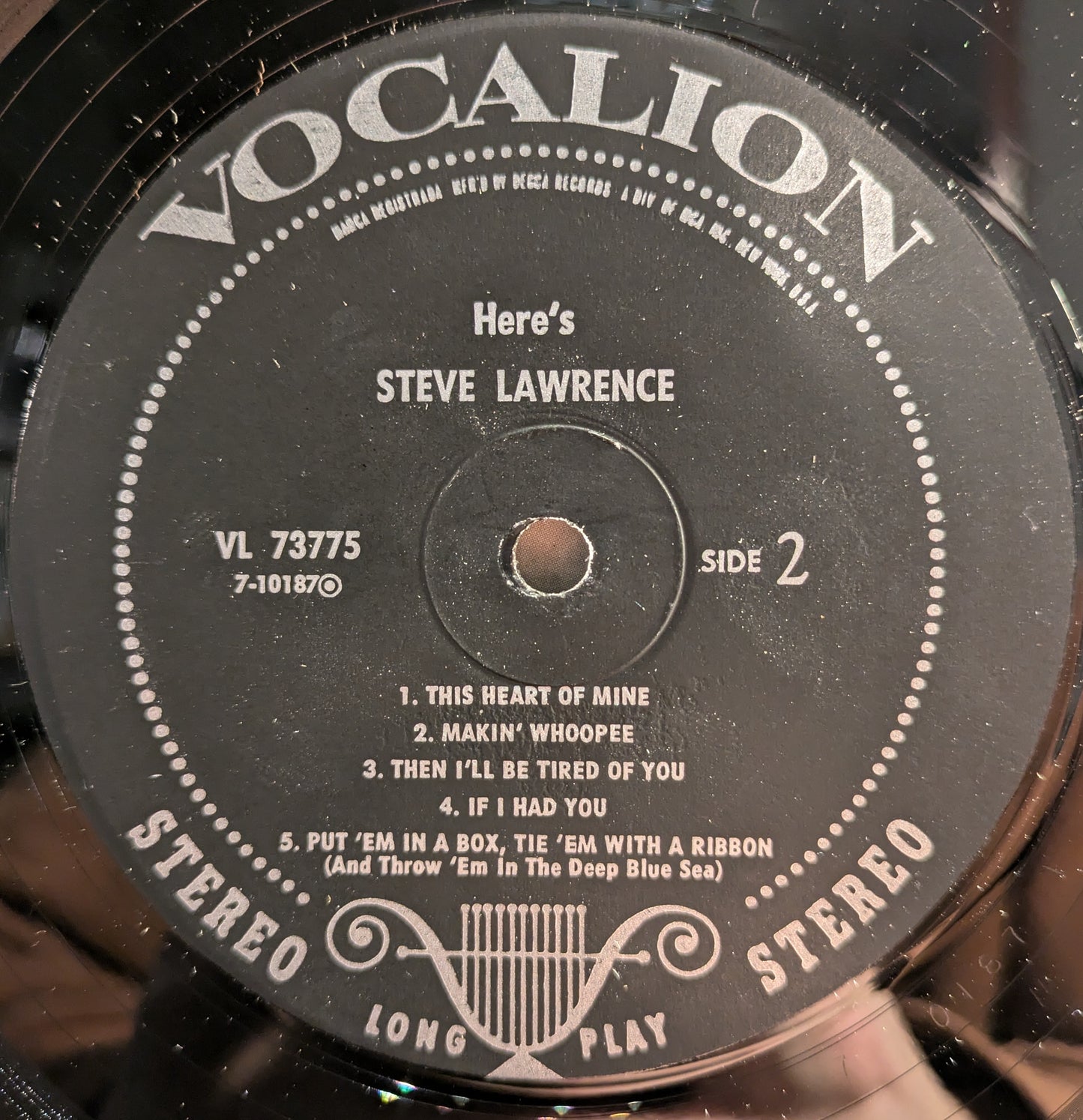 Steve Lawrence (2) - Here's Steve Lawrence | Excellent (EX) Excellent (EX) - POP / USED *EXCELLENT*
