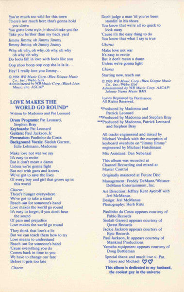 True Blue (CASSETTE) | Excellent (EX) Excellent (EX)