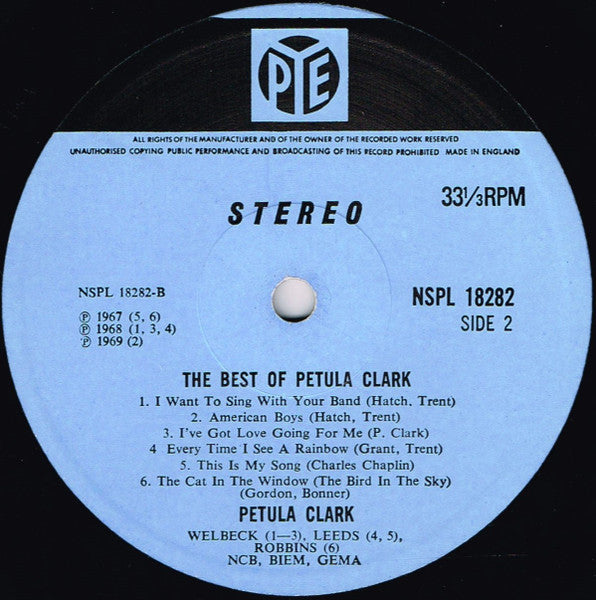 The Best Of Petula Clark *UK* | Excellent (EX) Excellent (EX)