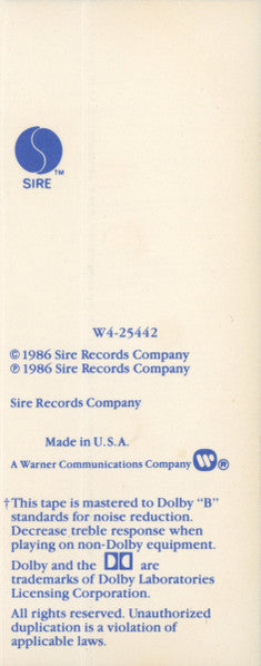 True Blue (CASSETTE) | Excellent (EX) Excellent (EX)